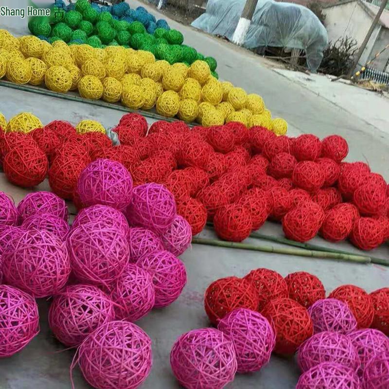 Red Rattan Sepak Takraw Ball - Hollow Decoration for School, Kindergarten, New Year, and Spring Festival