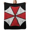 Umbrella Corp Throw Blanket Foldable Soft Warm Blanket for Outdoor Use