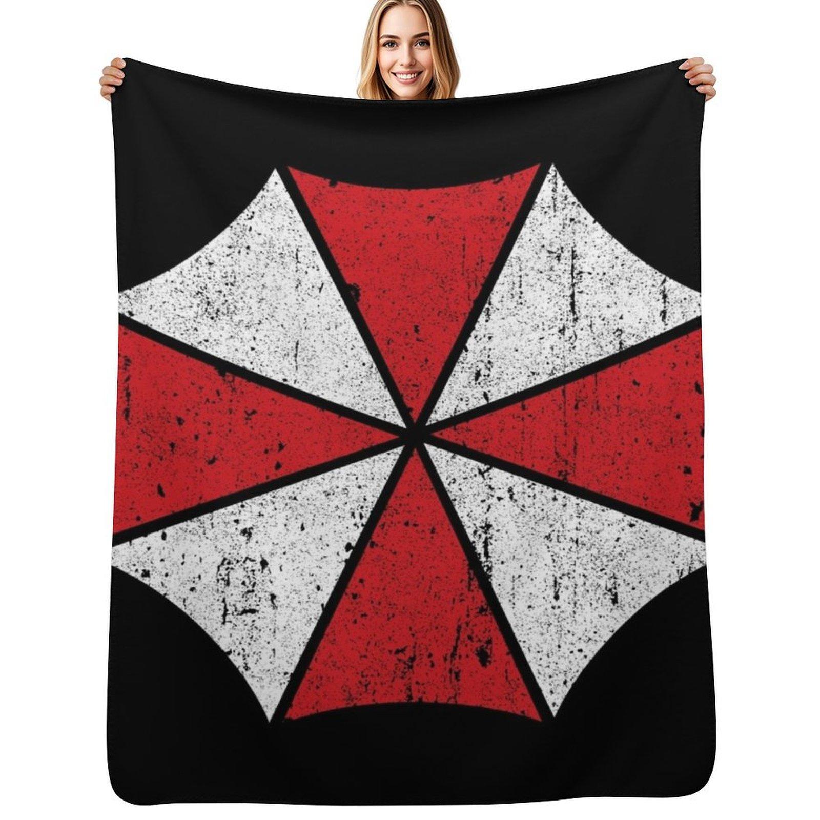

Umbrella Corp Throw Blanket Foldable Soft Warm Blanket for Outdoor Use 102x76cm(40x30in)