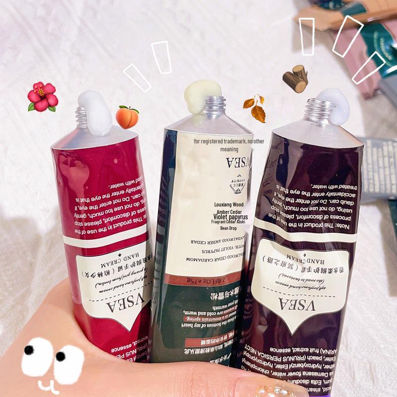 75g Hand Cream for Whitening & Moisturizing, Long-lasting Hydration, Autumn/Winter High-Value Gift Box Souvenir.