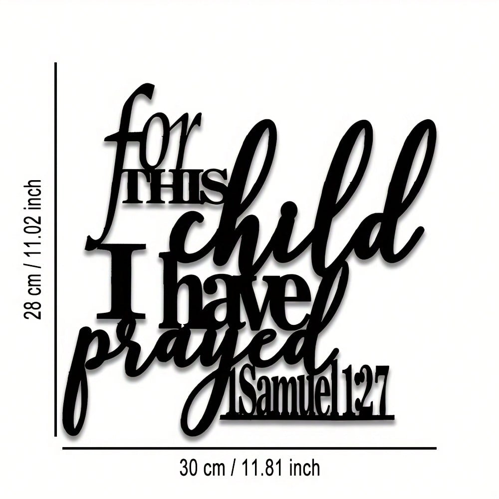 

Isaiah 13 7 Metal Wall Art Black Scripture Decor for Home and Office Gift 28x30
