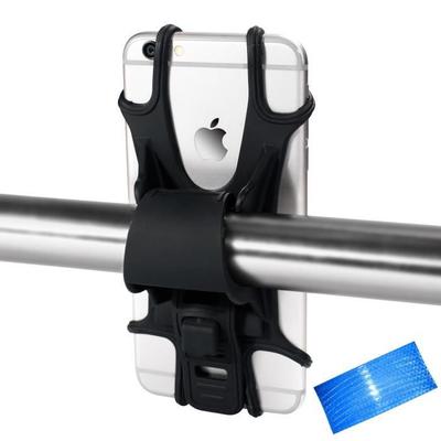 Phone Holder - Silicone - Adjustable - Shock Absorption - For Bicycle and Motorcycle - Smartphones 4.5-6.2 Inches