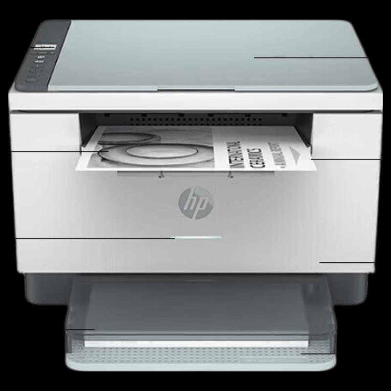 HP LaserJet A4 Black & White Multifunction Printer CN plug (adapter included)
