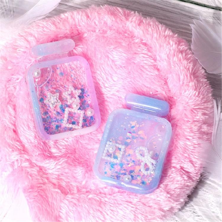 Easy To Use Silicone Sand Timer/Drift Bottle Mold For Handmade Keyring And Charm Creative Jewelry Making Tool