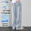JEANSWEST Men's Ice Silk Loose Straight-Leg Jeans
