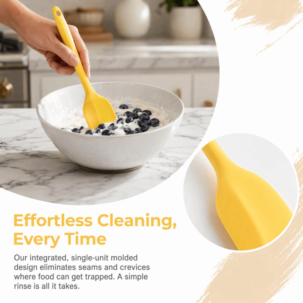 Silicone Silicone Spatula Apply Stir Bowl Scraper Durable Baking Scraper Baking Prep