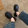 Black British style small leather shoes women's autumn 2025 new Japanese jk versatile thick-soled thick-heeled non-slip loafers