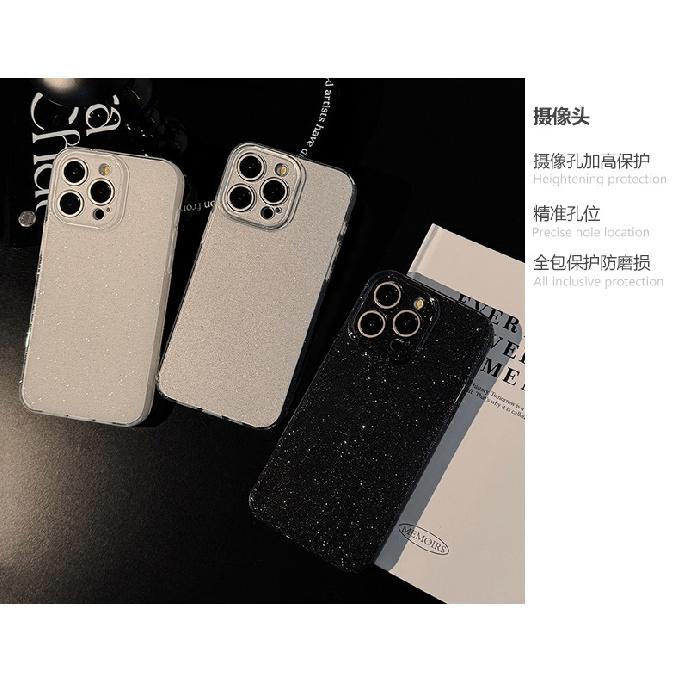 Double-layer glitter 17 iPhone 16 phone case 15pro max simple iphone13 soft 14pro full cover 11 compatible