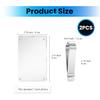 2 Pcs Car Picture Holder For Sun Visor, 2.4×3.5 Inch Acrylic Magnetic Visor Photo Clip For Car, Car Sunshade Photo Frame, Display Your Precious