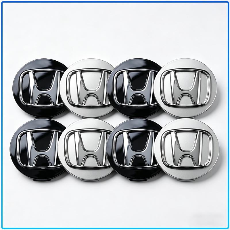 4 Pièces 60mm Cache-Moyeux de Roue de Voiture Jante Pour Honda Civics 500 CBR300RR CBR600RR CBR650F VFR800 1200 Civci CRV Accord Mugen City CRX CRZ