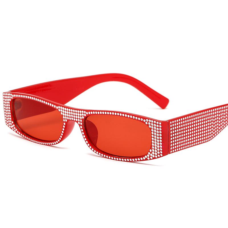 Retro Square Rhinestone Sunglasses – European & American Trend