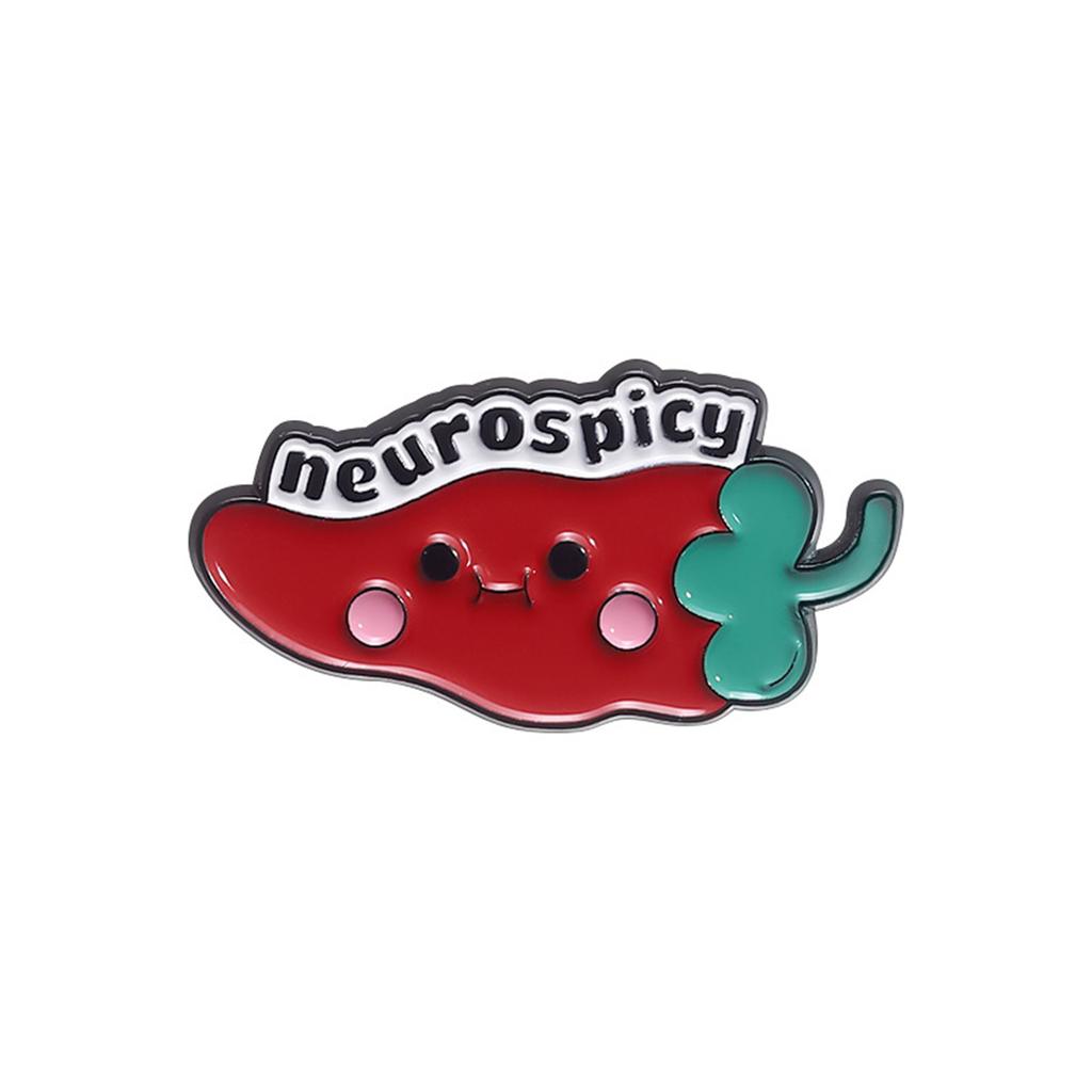 Rainbow Funny Chili Pin Badge Featuring Colorful Design Stylish Lapel Pin Adornment for Backpacks Hats Jackets and More