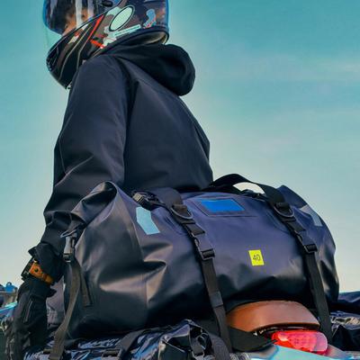 Motorrad Dry Bag, Große Kapazität Wasserdichte Duffle Bag mit Roll Top Verschluss, Schulter Gurte,