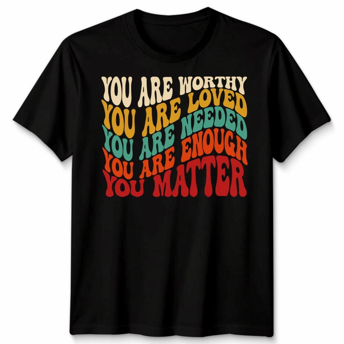 You Matter Kindness Be Kind Groovy Mental Health Awareness Gift Vintage Unisex 2XL