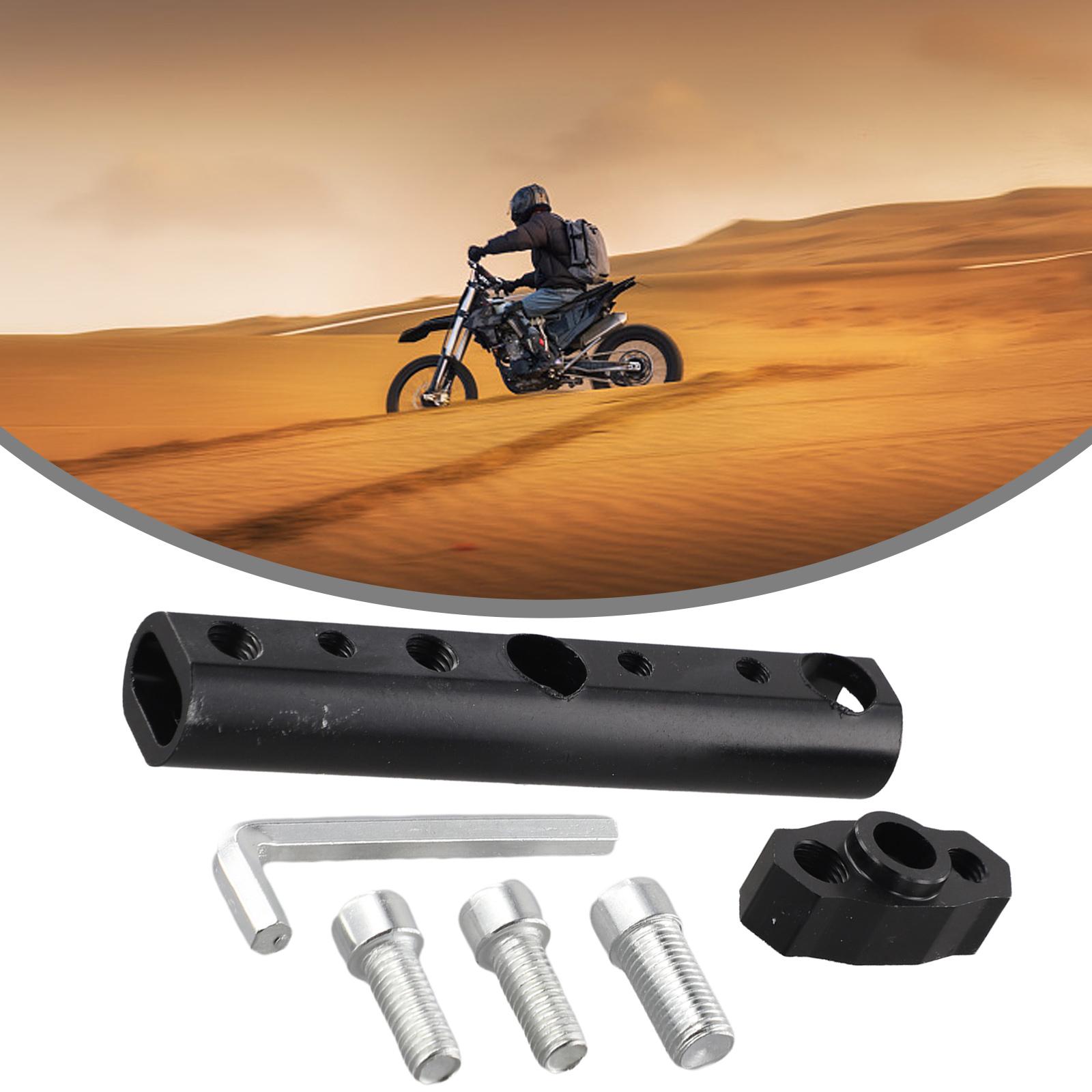 

Aluminum Alloy Bracket Extension Bracket Motorcycle Modification High Hardness Design Non-deformable Structure чорний