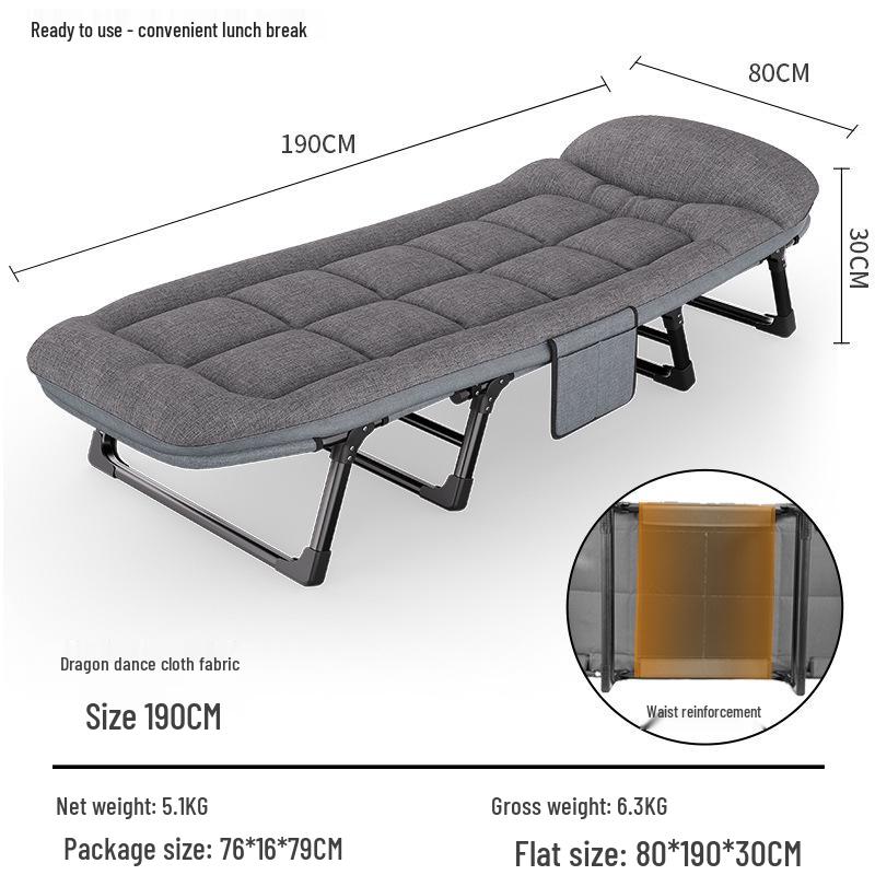 Portable Folding Outdoor Recliner Bed for Naps or Office Use
