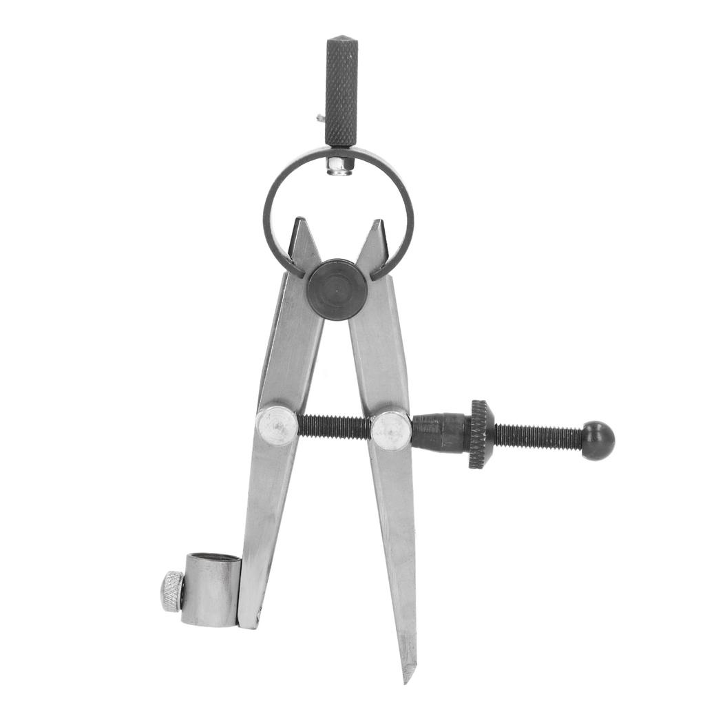 Wing Divider 125mm Carbon Steel High Hardness Leather Woodworking Compass with Pencil Holder