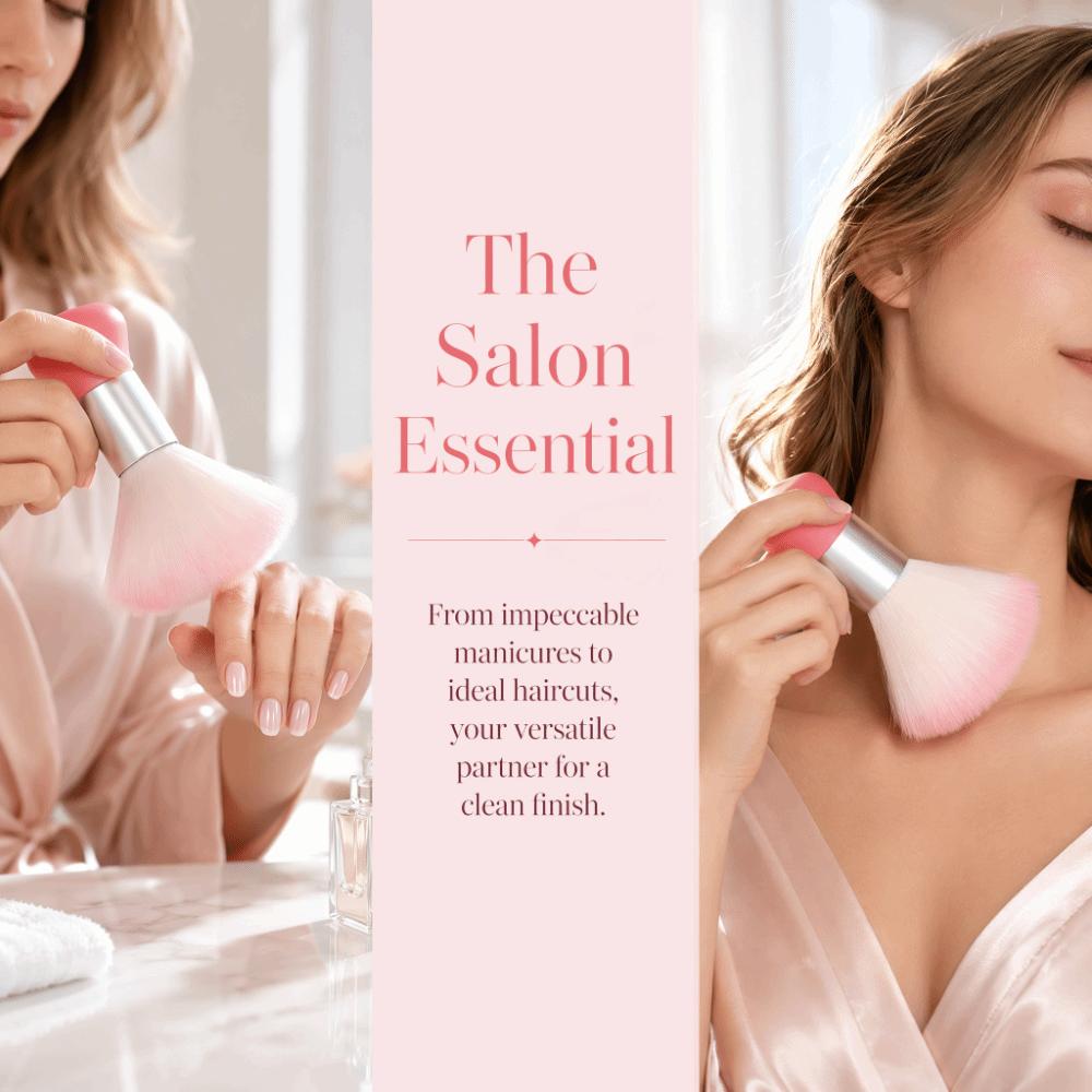 Multi-functional Nail Dust Brush Soft Barber Neck Brush Hair Cleaning Brush For Hair Cutting
