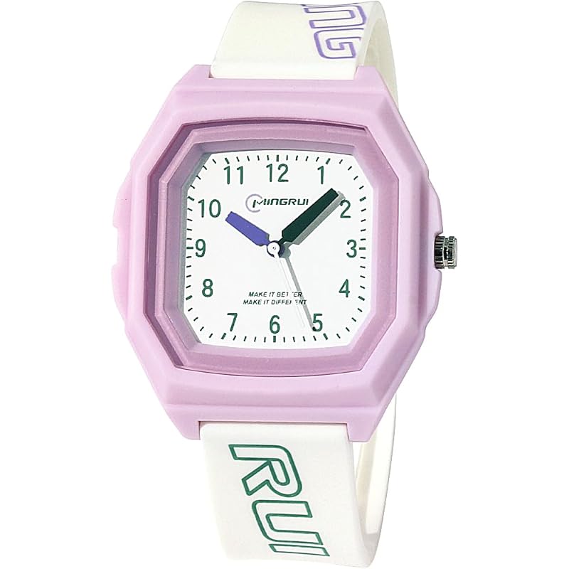 

ladies watch Life waterproofing simple rubber strap (purple case)