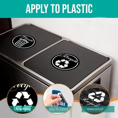 CT705 Magnetic Trash Sorting Labels - Eco-Friendly, Reusable, and Easy-to-Apply.