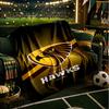 Hawks Teamgeist Decke Leichte Flanell Bettdecke Perfekt für Reisen, Camping, Wohnzimmer, Büros, Sofas, Fan Weihnachtsgeschenk