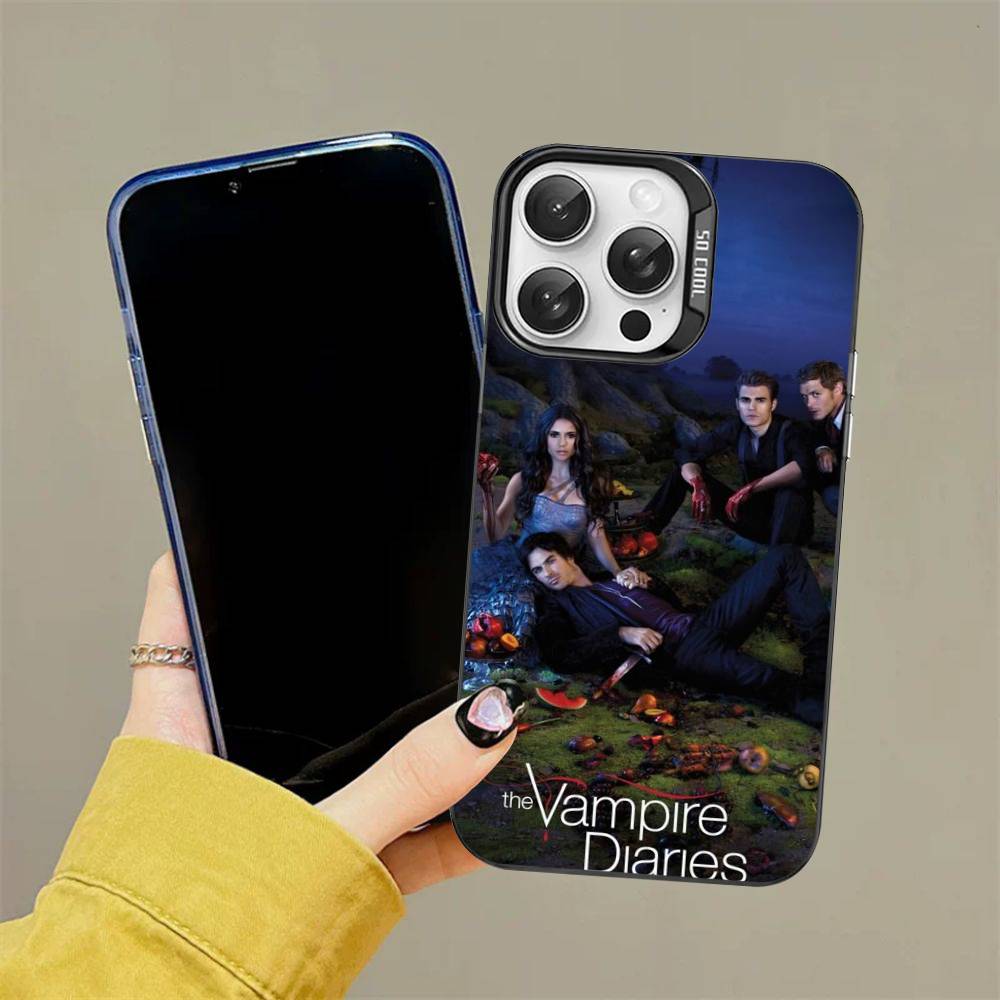 T-The V-Vampire Diaries Movie Phone Case For iPhone 16 15 14 13 12 11 Pro Max 17 Plus Colorful Cover