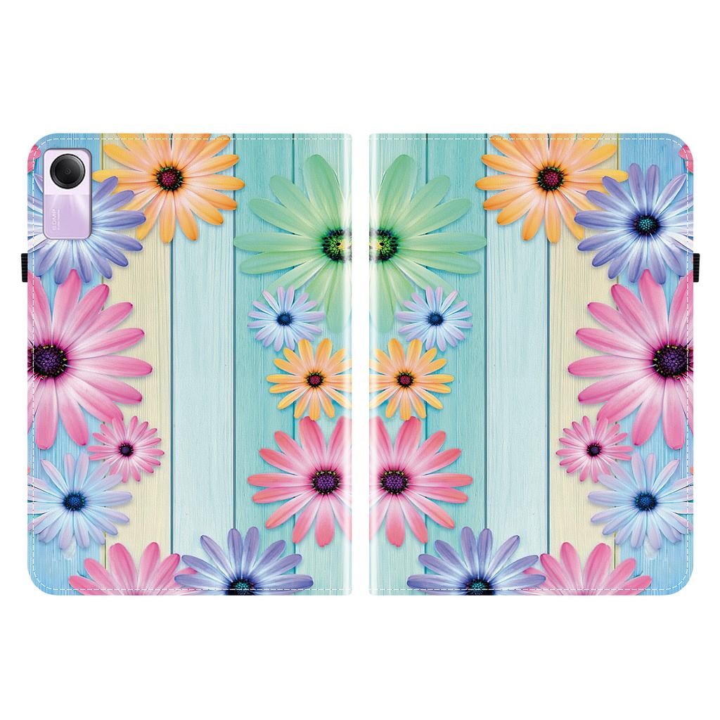 כיסוי טאבלט מעור PU ל-Xiaomi Redmi Pad SE - 11 סגנונות! עמיד, עם 2 חריצים למעמד, מחזיק לעיפרון וחריצים לכרטיסים, כיסוי אחורי גמיש מ-TPU