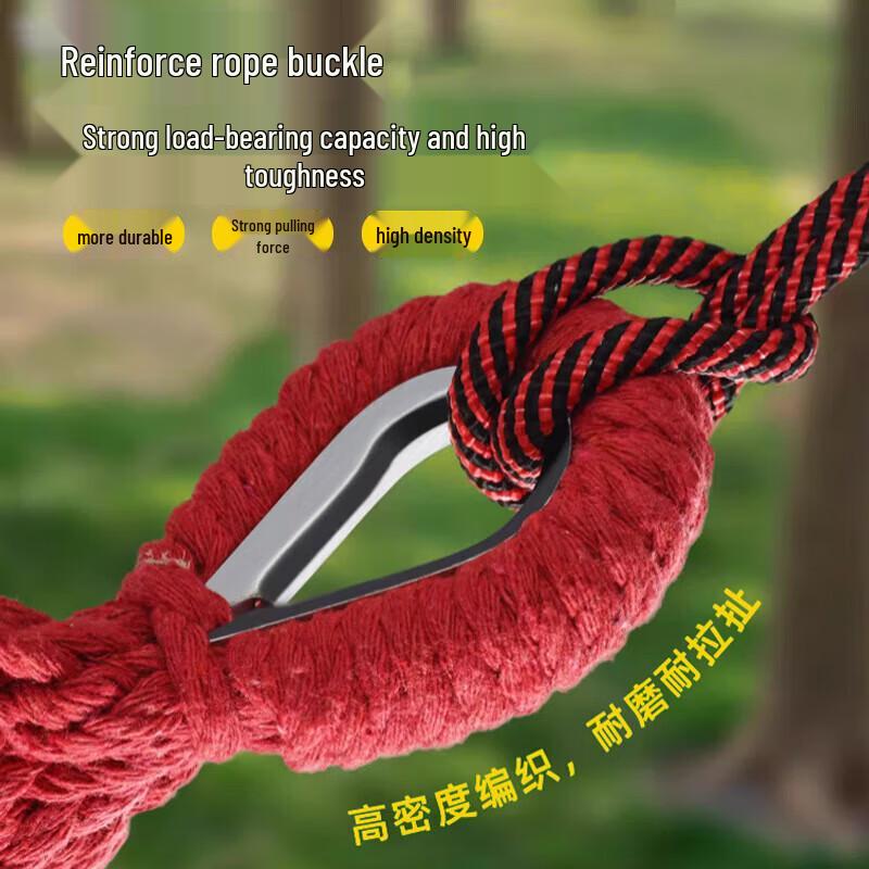 Explorer Double Canvas Hammock with Curved Wood