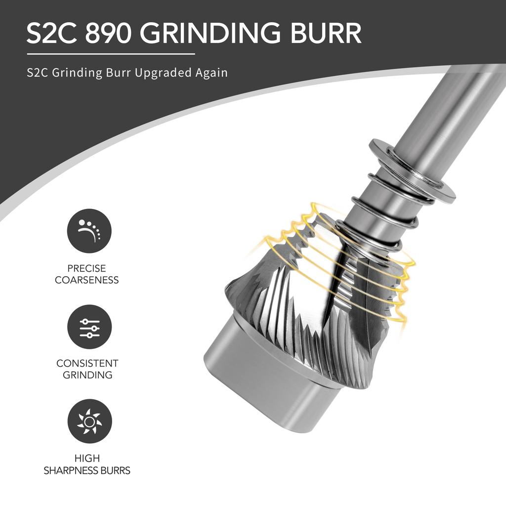 TIMEMORE Chestnut S3 Hand Grind Kaffeemühle, Time More Kaffeemühle, manuell, Trichterkapazität 30 g, komplett aus Metall, externer Zifferblatttyp, ausgestattet mit S2C 890 Mörser