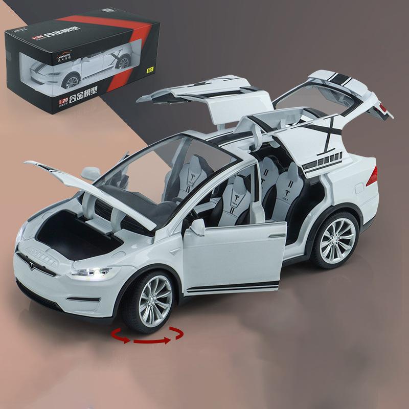

1/24 масштабная модель автомобиля X игрушка, литой цинковый сплав, транспортные средства с откидным механизмом, звуковые и световые игрушки для детей, подарки для мальчиков и девочек 1/24-21x8.5x6.6cm белый