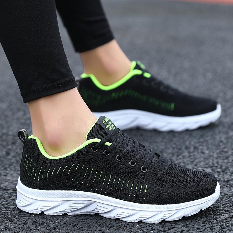Black brand men's shoes mesh breathable sports shoes soft sole light running shoes men's thick sole comfortable casual travel shoes