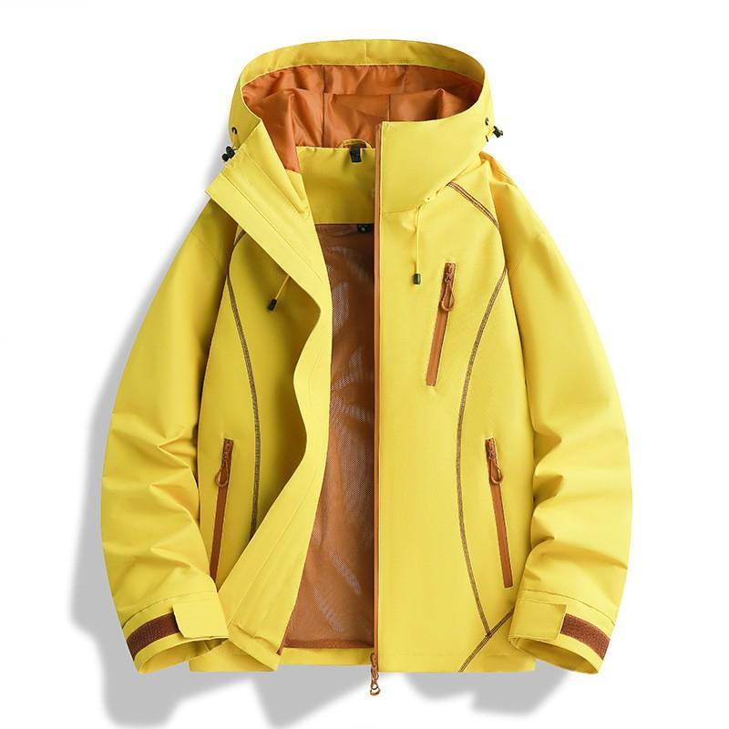 Womens Short Hooded Outdoor Rain Jacket Windproof Water Resistant Hiking Climbing Camping Travel Coat