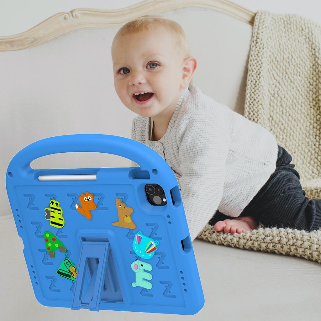 For iPad Pro 11 (2022)/(2021)/(2020)/(2018)/Air (2022)/(2020) Case Cartoon Design EVA+PC Tablet Cover