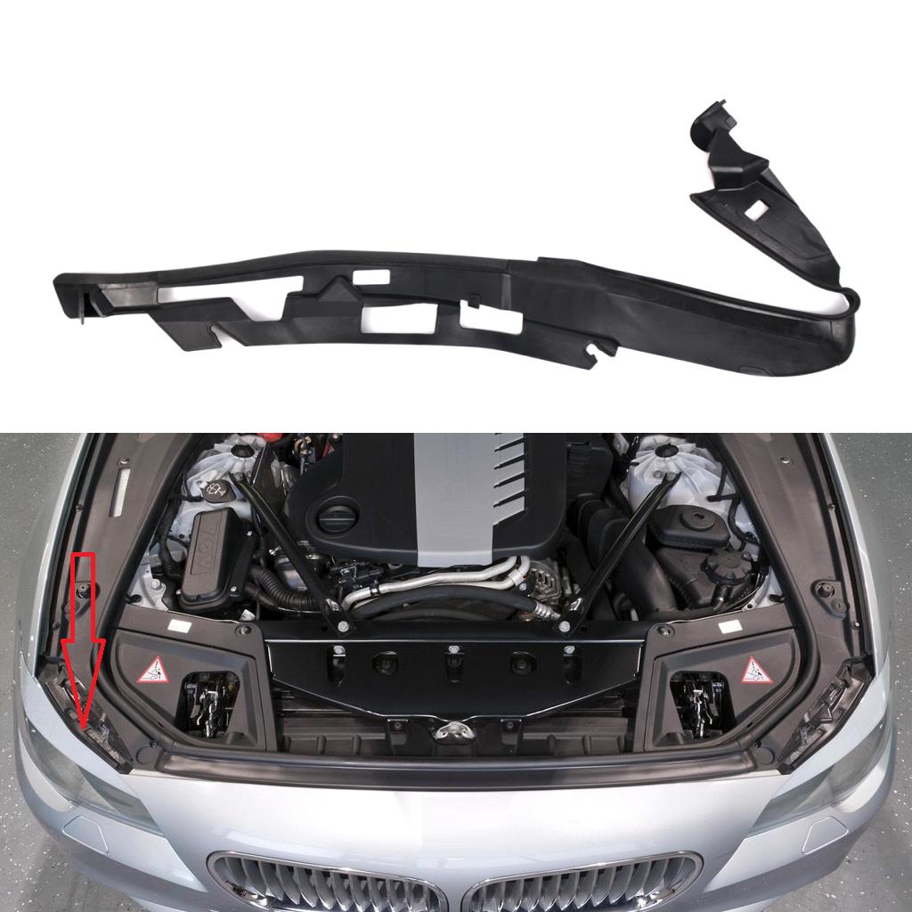 Car Front Upper Headlight Cover Strips Trims Sealing Gasket For BMW 5 Series F10 F11 F18 M5 2009-2013 63117240367 63117240368