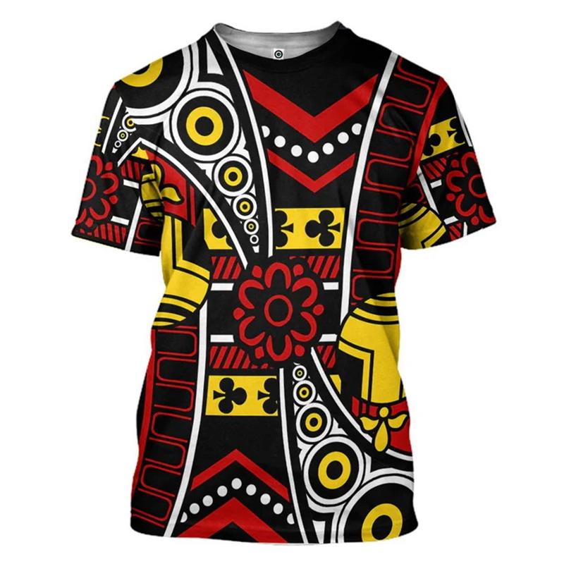 Cosplay Drôle Costume de Poker T-shirt Imprimé 3D Hommes T-shirt Harajuku Y2k Mode Manches Courtes T-shirt Couple Été Streetwear