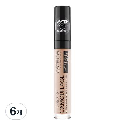 Liquid Camouflage Concealer 5ml, 010 Porcelain, 6 Pcs.