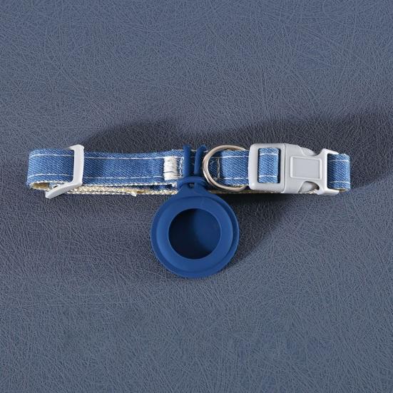 Cat Collar Adjustable Quick Release Wear Resistant Pet Neck Strap Safety Band Tracker Protective Case for AirTag