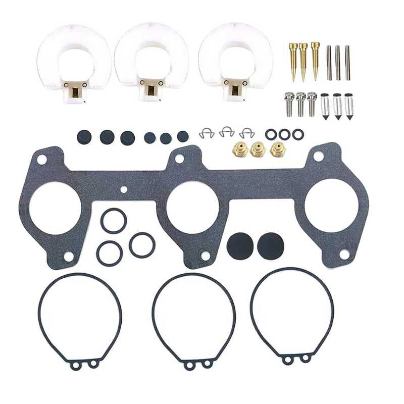 6H3-W0093-00 Marine Boat Carburetor Rebuild Repair Kit Fit for Yamaha 2-Stroke 60HP 70HP Outboard Engine 6H3-W0093-03