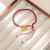 Fashion Handmade Red Rope Beads Bracelets For Men And Women Praying Wristband Lucky Health Amulet Jewelry Gift