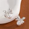 Luxury and Fashion High-end Style Pearl Bowknot Earrings for Women, Necklaces for Ladies, Earrings for Girls