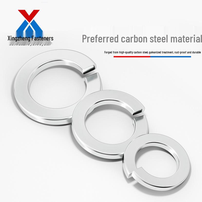 Galvanized Iron Spring Washers: Metal Elastic Open Washers for M3-M30