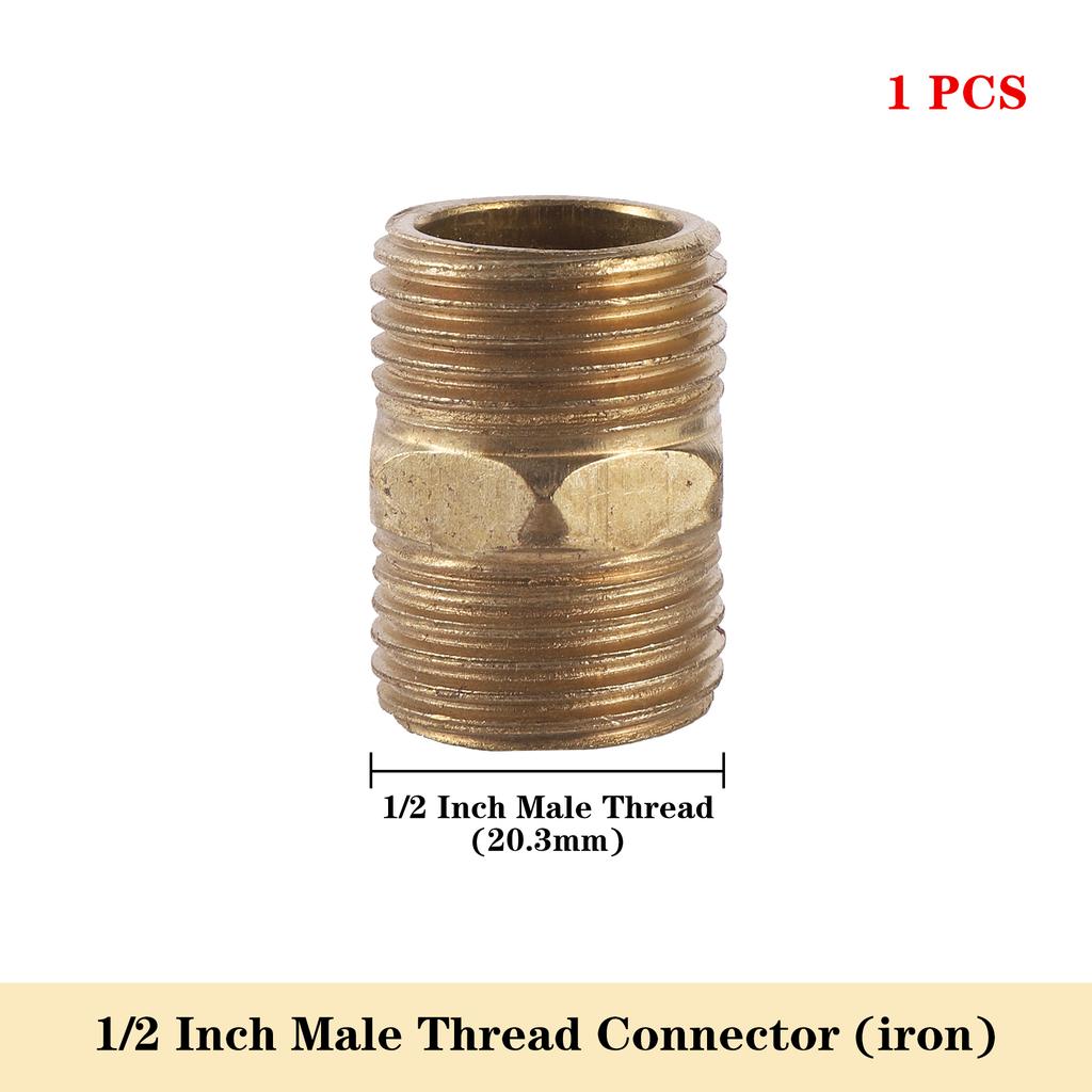1 Pc 1/2" 3/4" 1" Female Male Thread Through Adapter Copper Extender Connect Repair Durable Hose Coupling Joint Garden Fitting