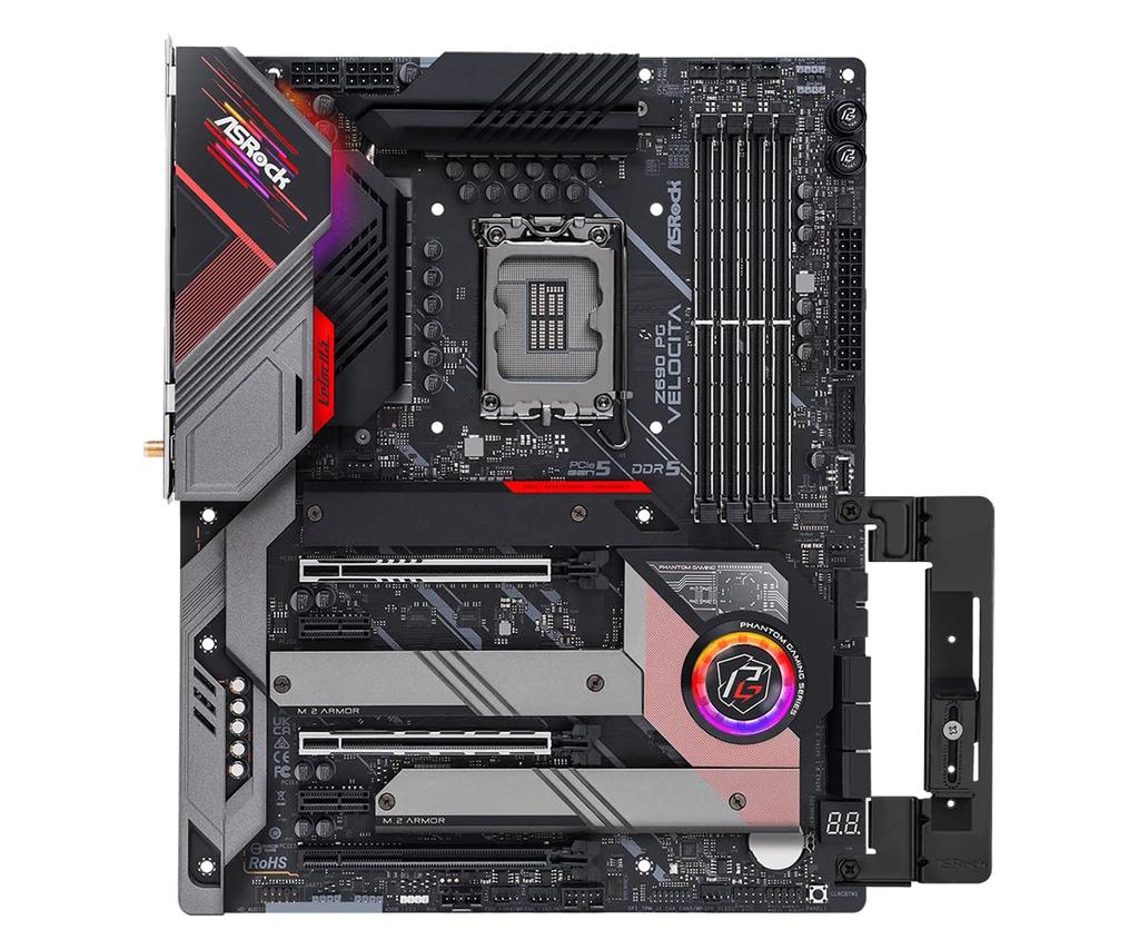 ASRock Základní deska Z690 PG Velocita Intel 12. generace Kompatibilní s CPU Z690 ATX Autorizovaný distributor základní desky (LGA 1700) [domácí produkt]