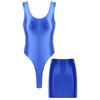 Kvinner Sexy Clubwear Pole Dance Suit Club Performance Costume Ermeløs Body Blyantskjørt Yoga Workout Streetwear