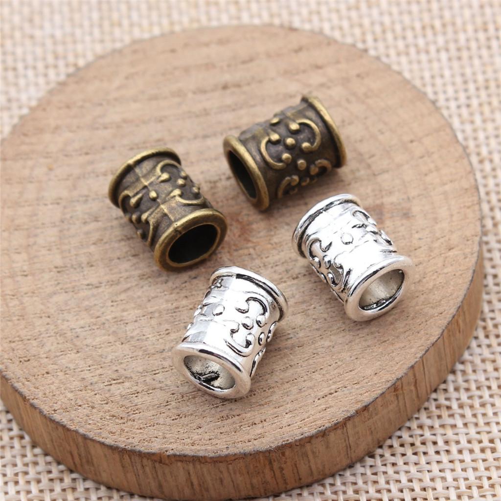 Tribal Pattern Tube Beads Charms Braided Spacer Beading For Jewelry Materials