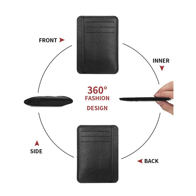 Short Ultra Thin Card Case Female Mini Multi-Card Fashion Bank Card Credit Card Holder Wallet Simple Pu Leather Card Holder