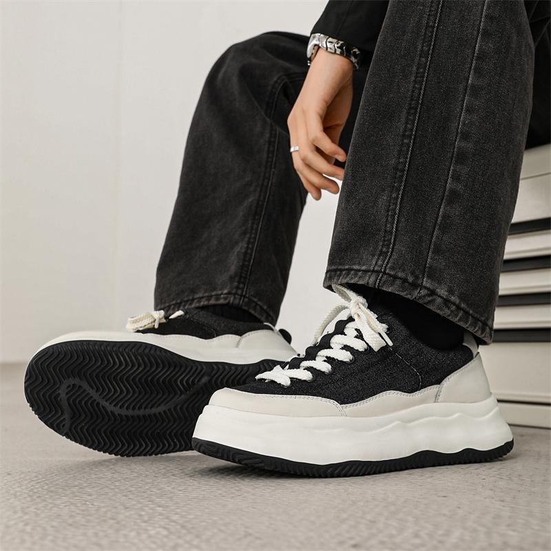 Fashion Thick soled height increasing men's shoes Classic Comfort Brand Daily leisure sports Style  Four Seasons Shoes Quality Youth New