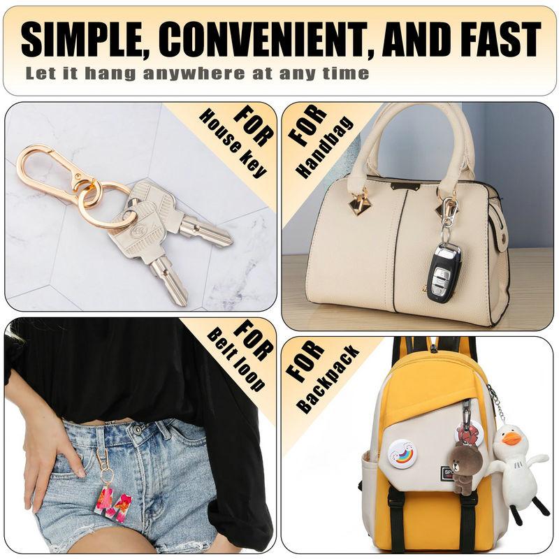 Metall Karabiner Clip Schlüsselanhänger Karabiner Form Schlüsselanhänger Schlüsselanhänger Ring Clip Halter Organizer für Zuhause Auto Schlüssel Schlüssel Finder Damen Herren