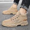 2025 New Autumn Winter Mens Shoes Fashion Outdoor Desert Shoes for Men Fashion Motorcycle Men High Top Ankle Boots Botas Hombre