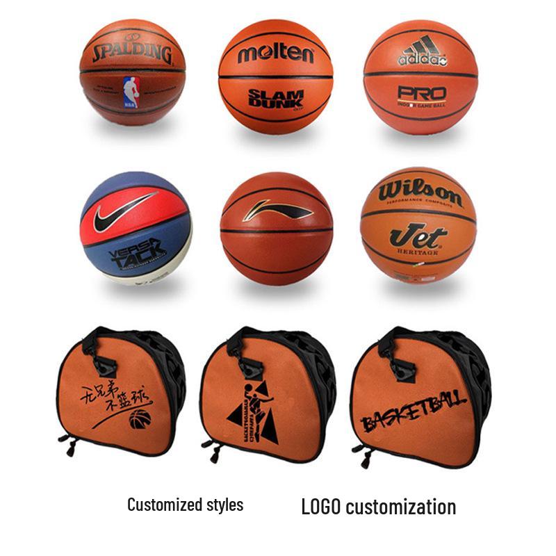 Spot PU Basketball & Soccer Ball Oxford Cloth Crossbody Storage Bag for Outdoor Training